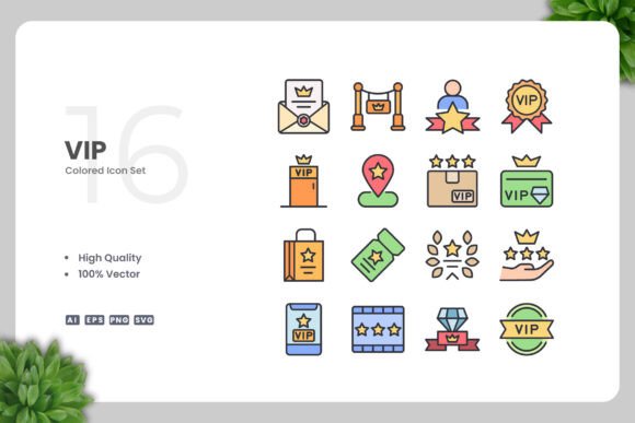 Enhance Your Creative Projects with VIP Colored Icons
