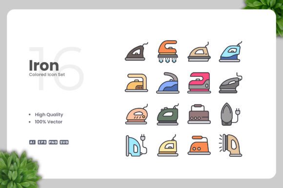 Iron Colored Icons: Simple, Clean, and Versatile