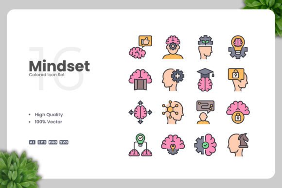 Mindset Colored Icons: A Versatile Design Solution