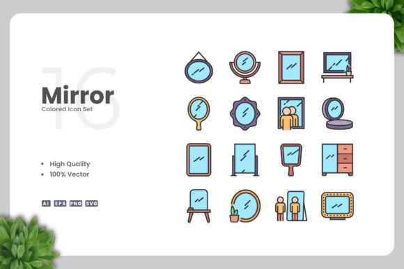 Mirror Colored Icons: A Versatile Design Solution for Modern Projects