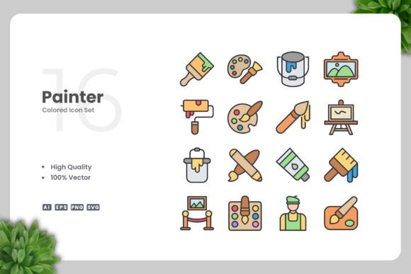 Painter Colored Icons: A Strategic Tool for Visual Communication