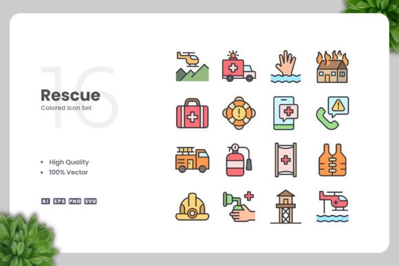 Rescue Colored Icons: A Versatile Design Solution for Modern Creatives