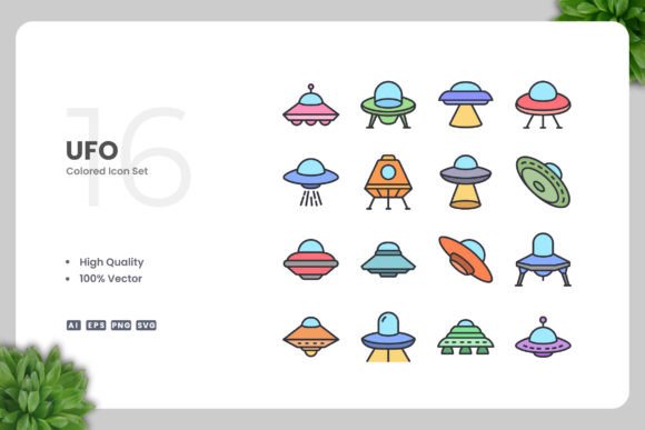 Ufo Colored Icons: A Versatile Design Resource for Modern Creatives